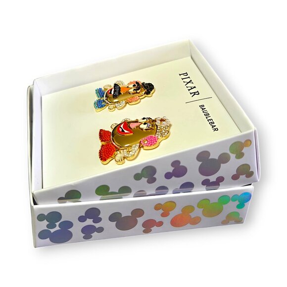 Disney Pixar Baublebar Toy Story Mr. & Mrs. Potato Head Earrings Gold Tone Studs - Picture 6 of 10